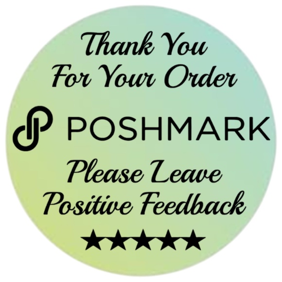 Thank You For Your Poshmark Purchase Labels Stickers 12 colors to choose from - Picture 4 of 14